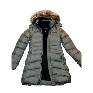 NEW Marmot Montreal Long Puffer 700 Fill Down Coat Jacket Gray Size XS Women's